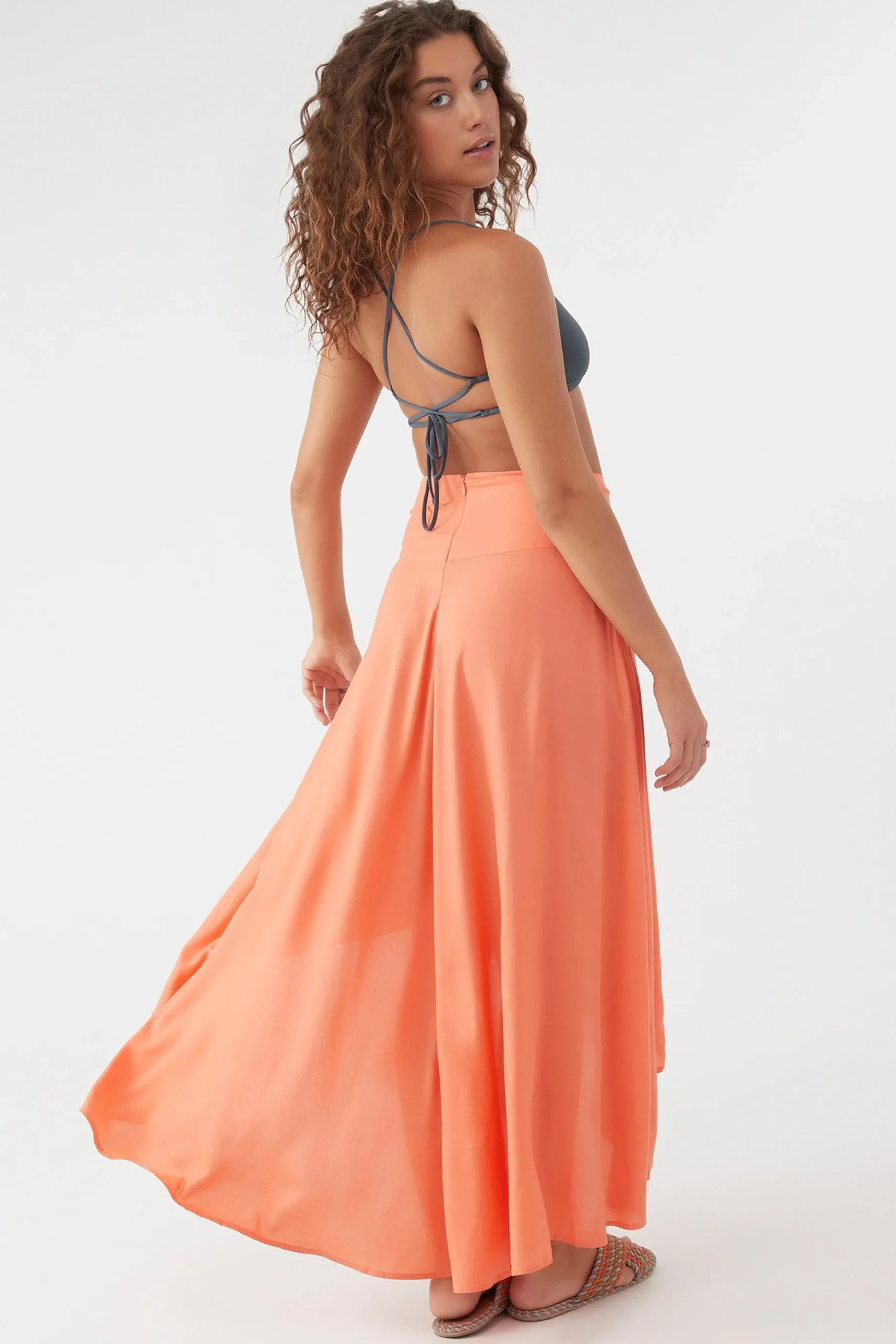 AMBROSIO HIGH-LOW MAXI SKIRT