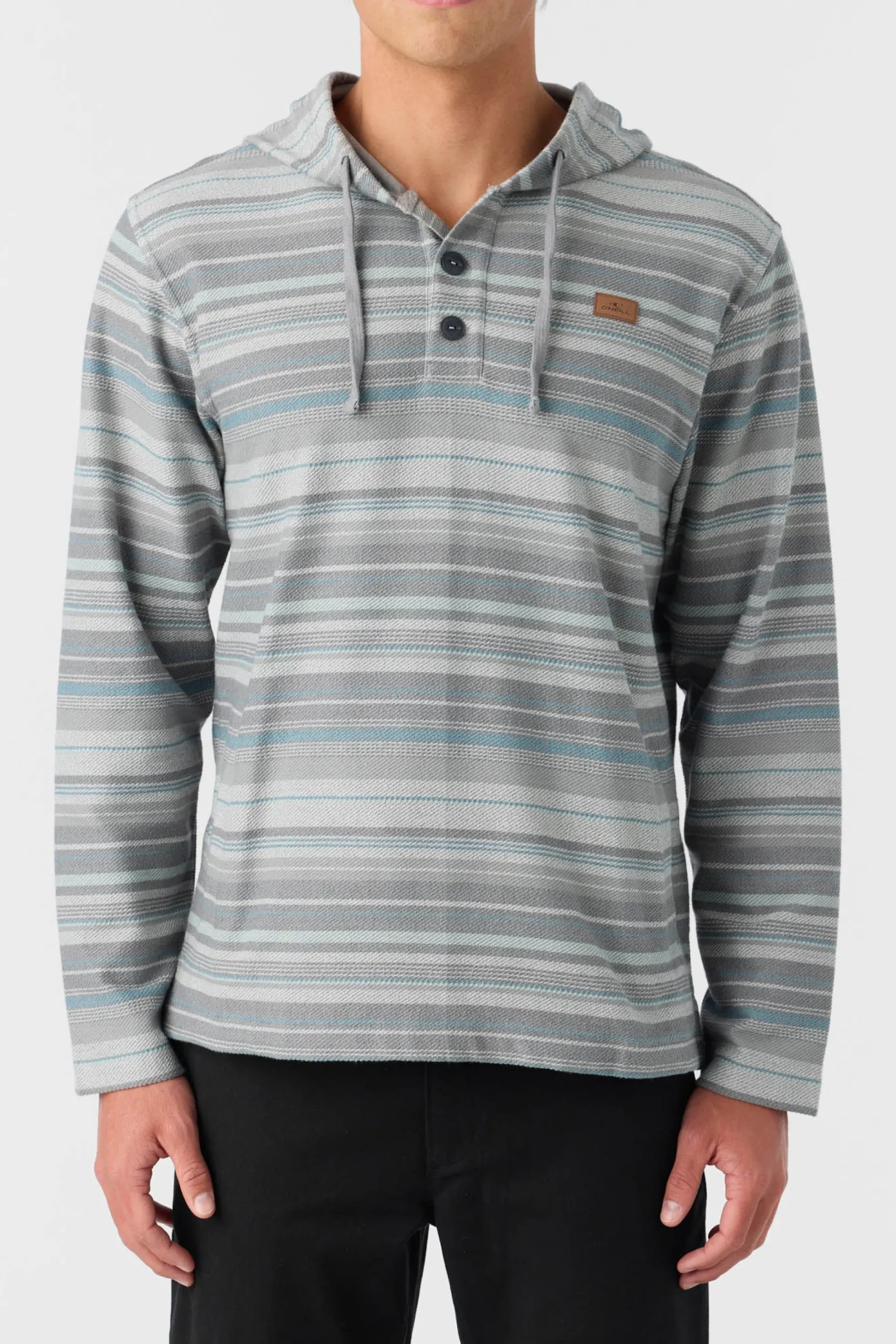 BAVARO STRIPE PONCHO PULLOVER FLEECE