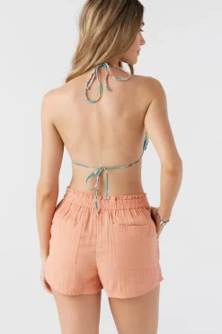 CARLA CRINKLE DOUBLE GAUZE BEACH SHORTS