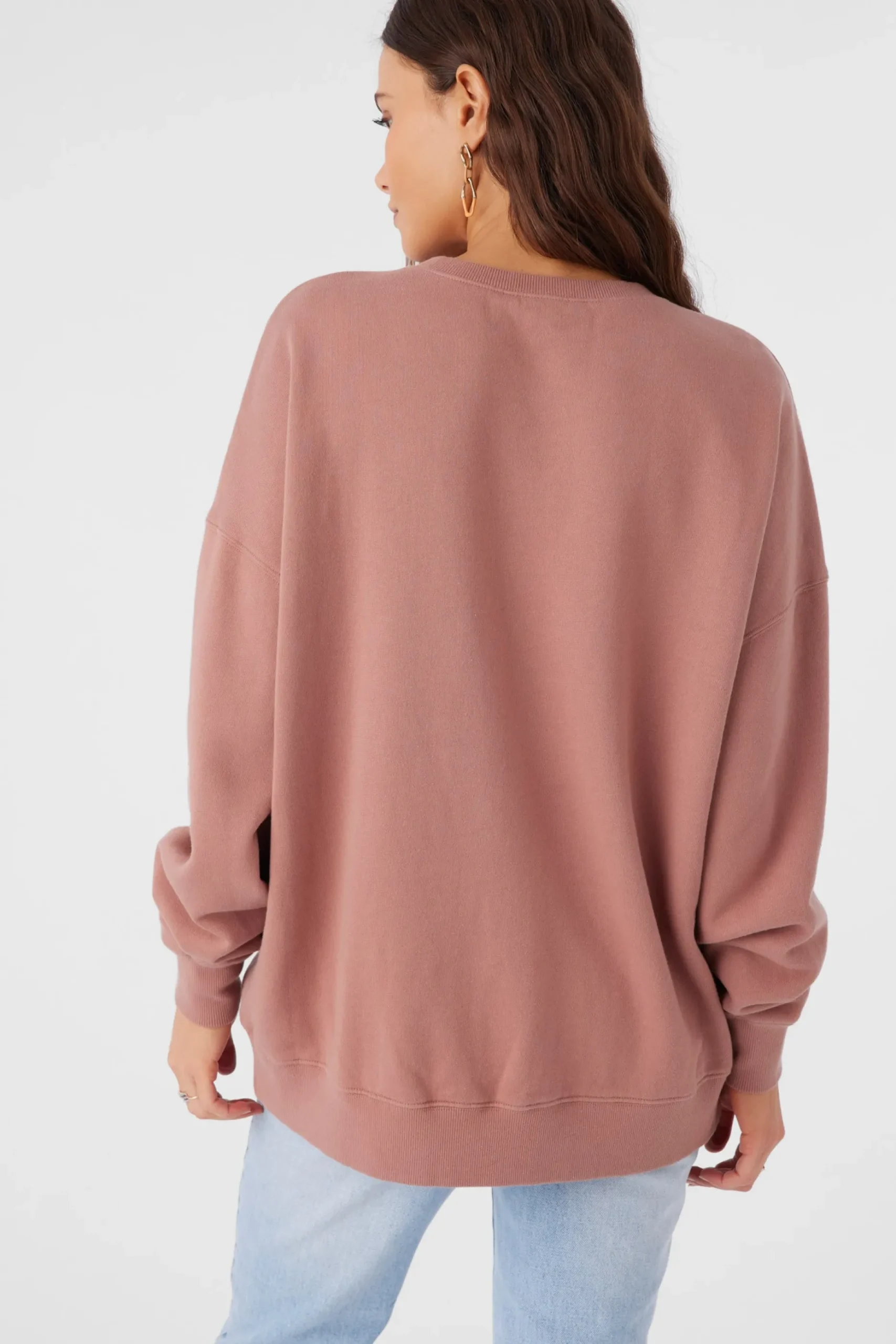 CHOICE CREW NECK OVERSIZED FIT FLEECE PULLOVER