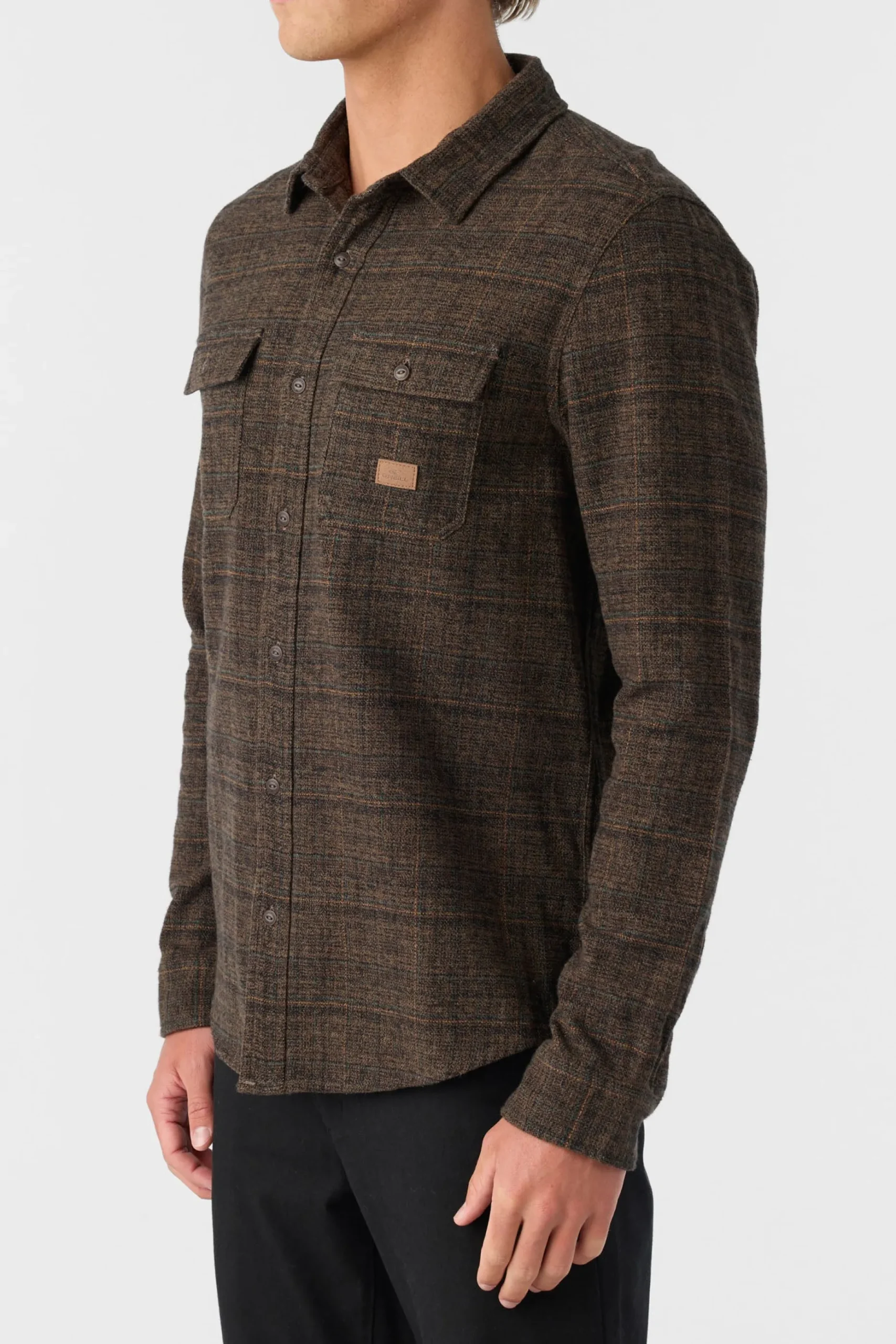 DAVIES FLANNEL STANDARD FIT LONG SLEEVE SHIRT