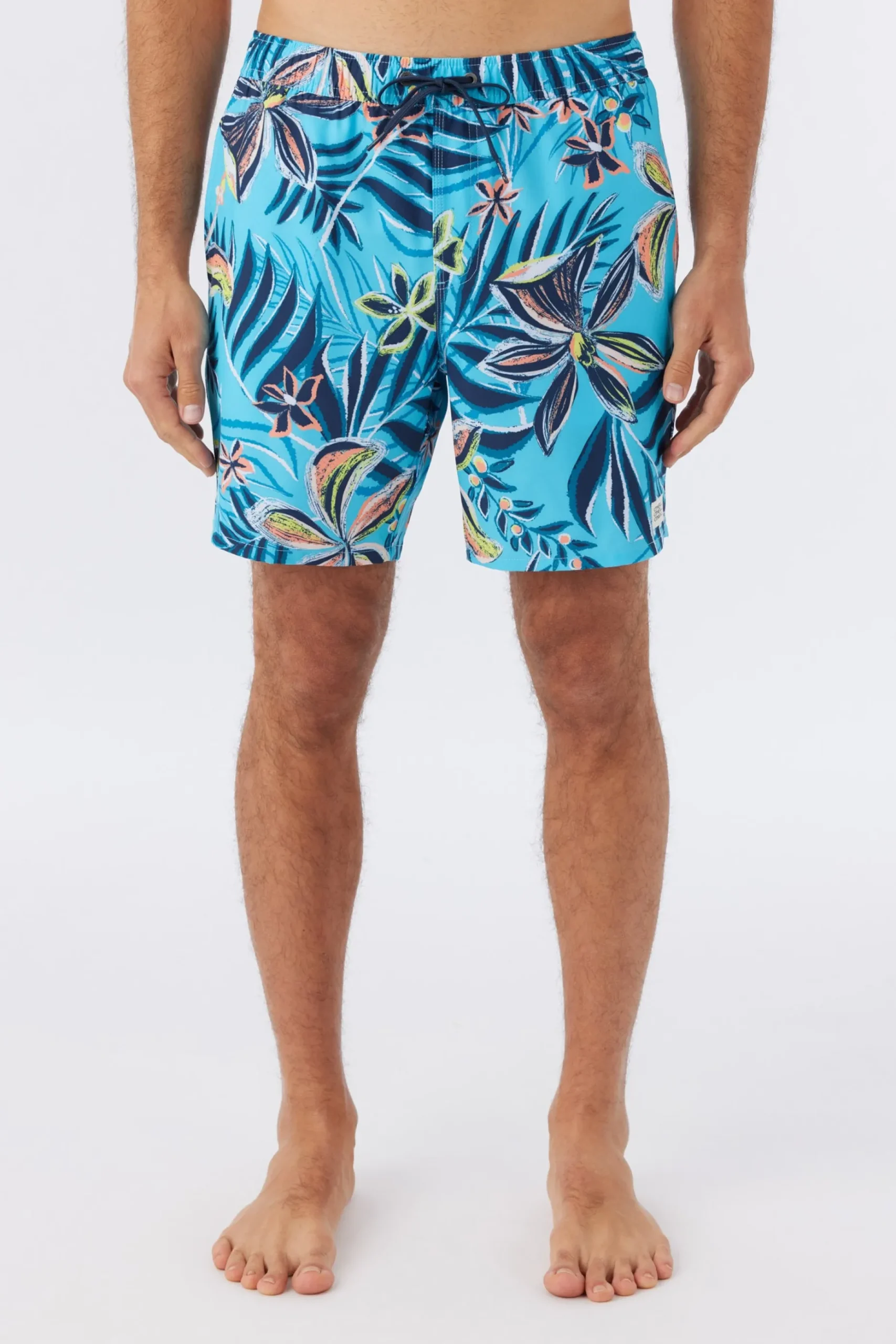 HERMOSA CREW ELASTIC WAIST 17" SWIM TRUNKS