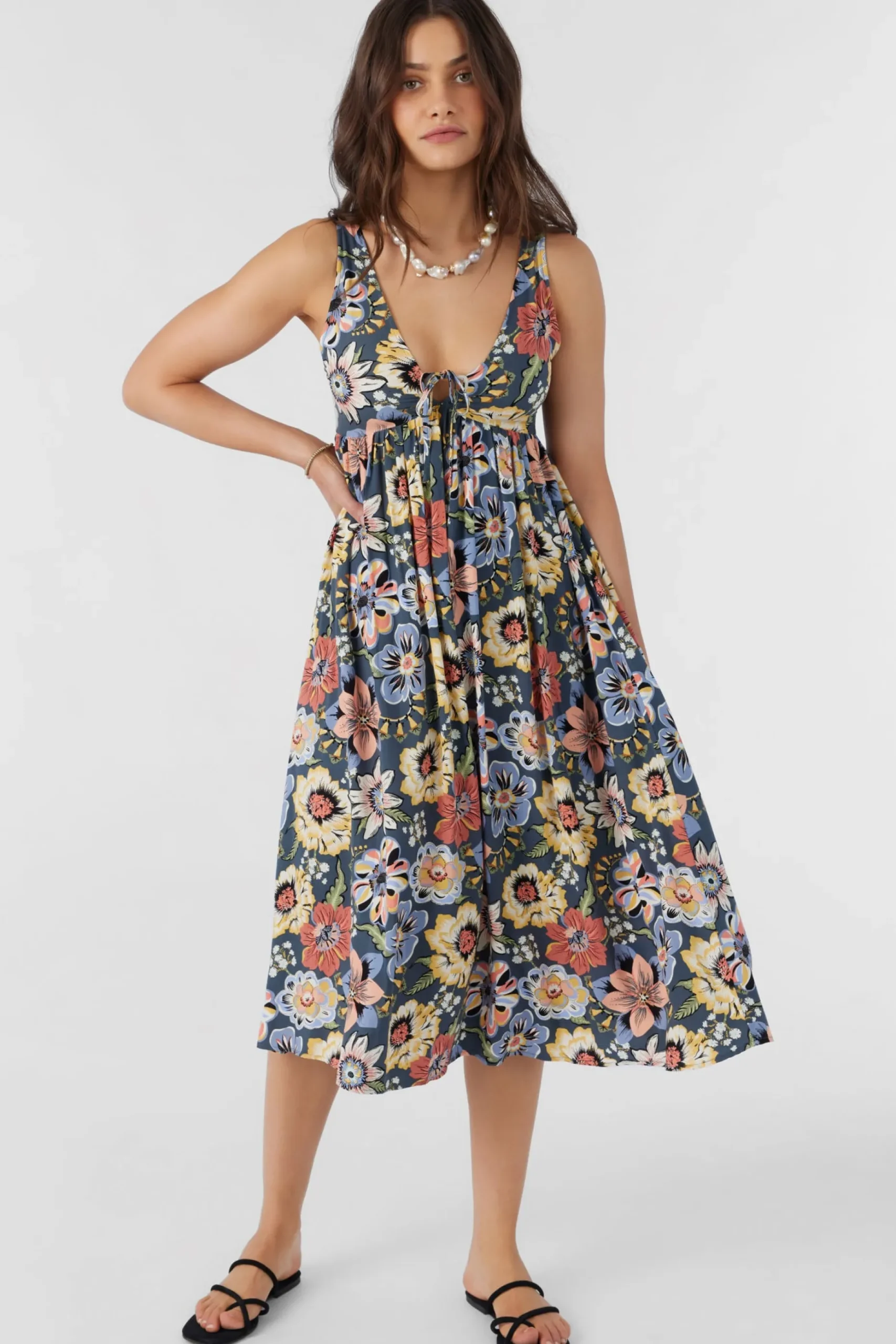 ISSY TALITHA FLORAL MIDI DRESS