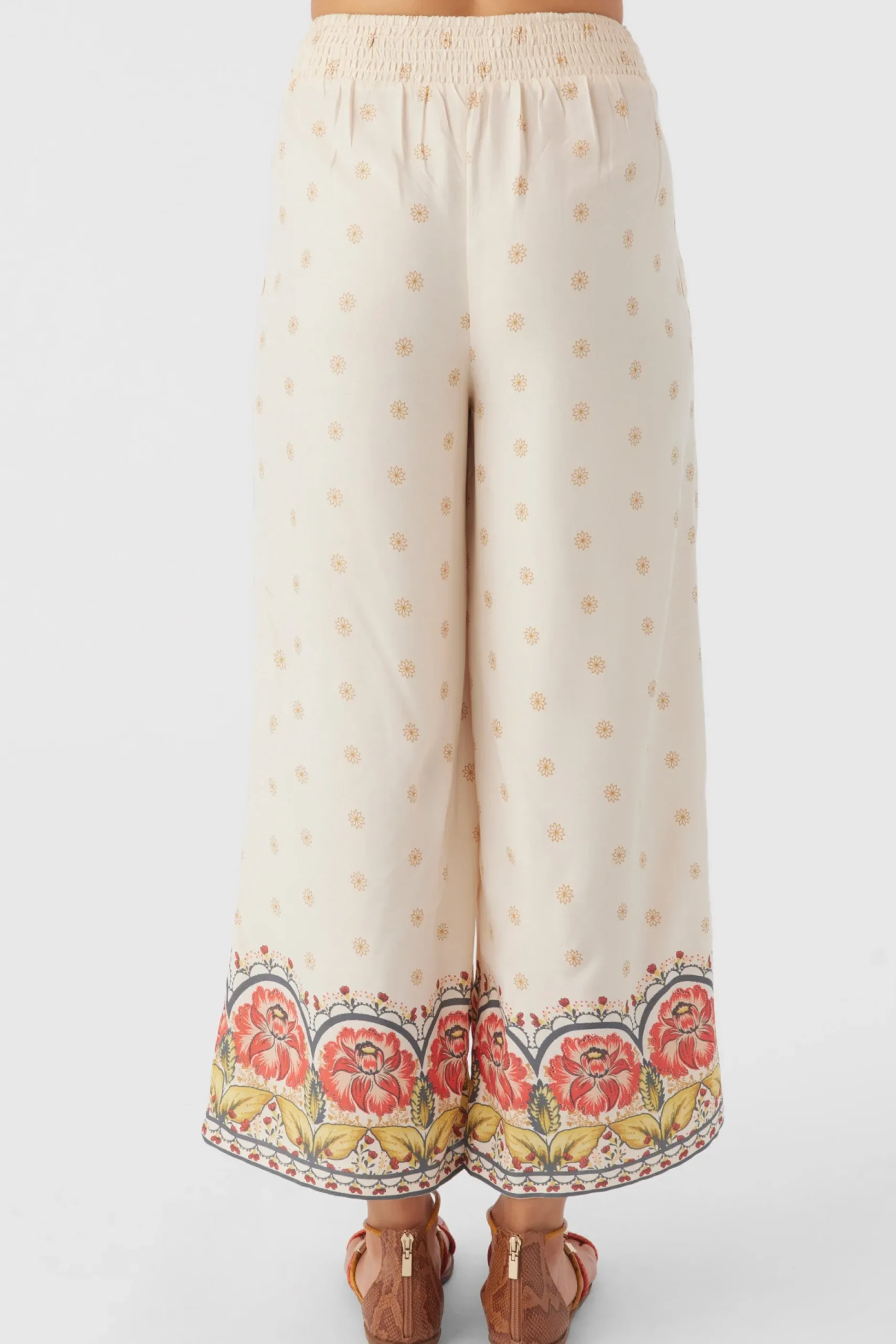 LACEY BORDER PRINT PANTS