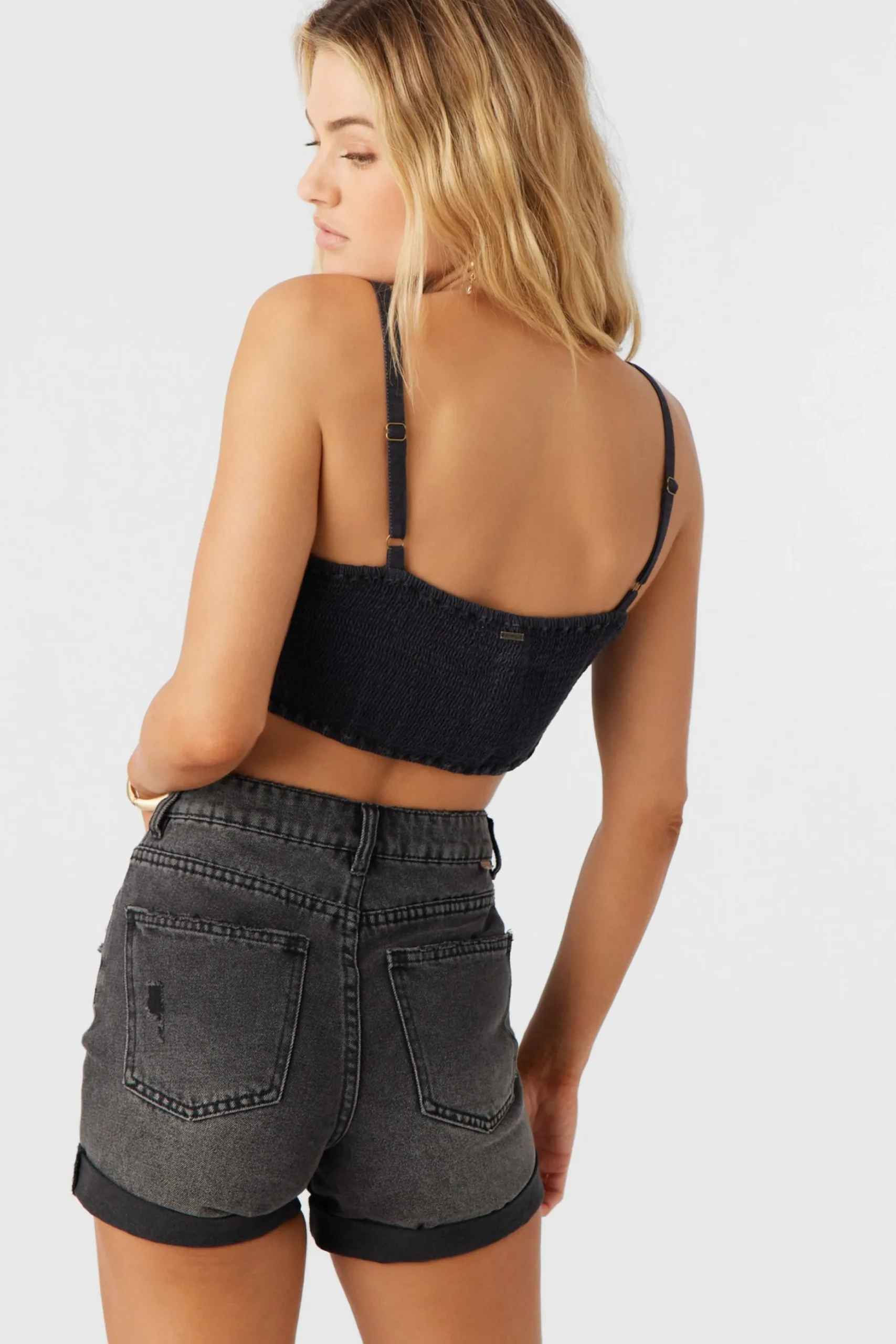 LEA TIE-FRONT CROP TOP