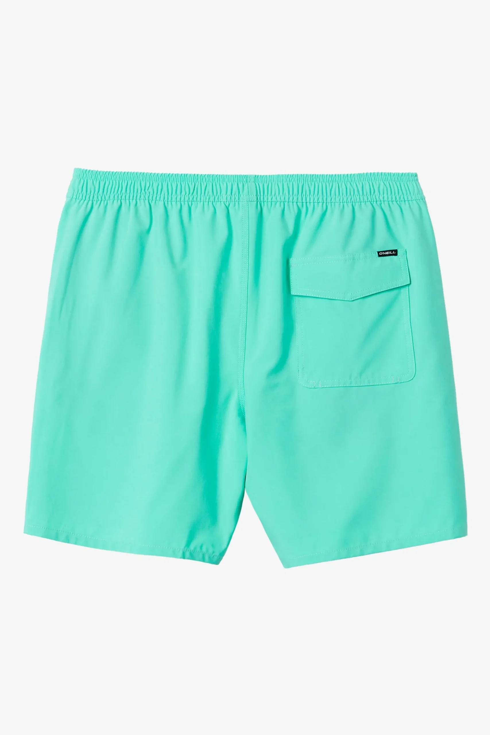 LENNOX HERMOSA SOLID ELASTIC WAIST 17" SWIM TRUNKS