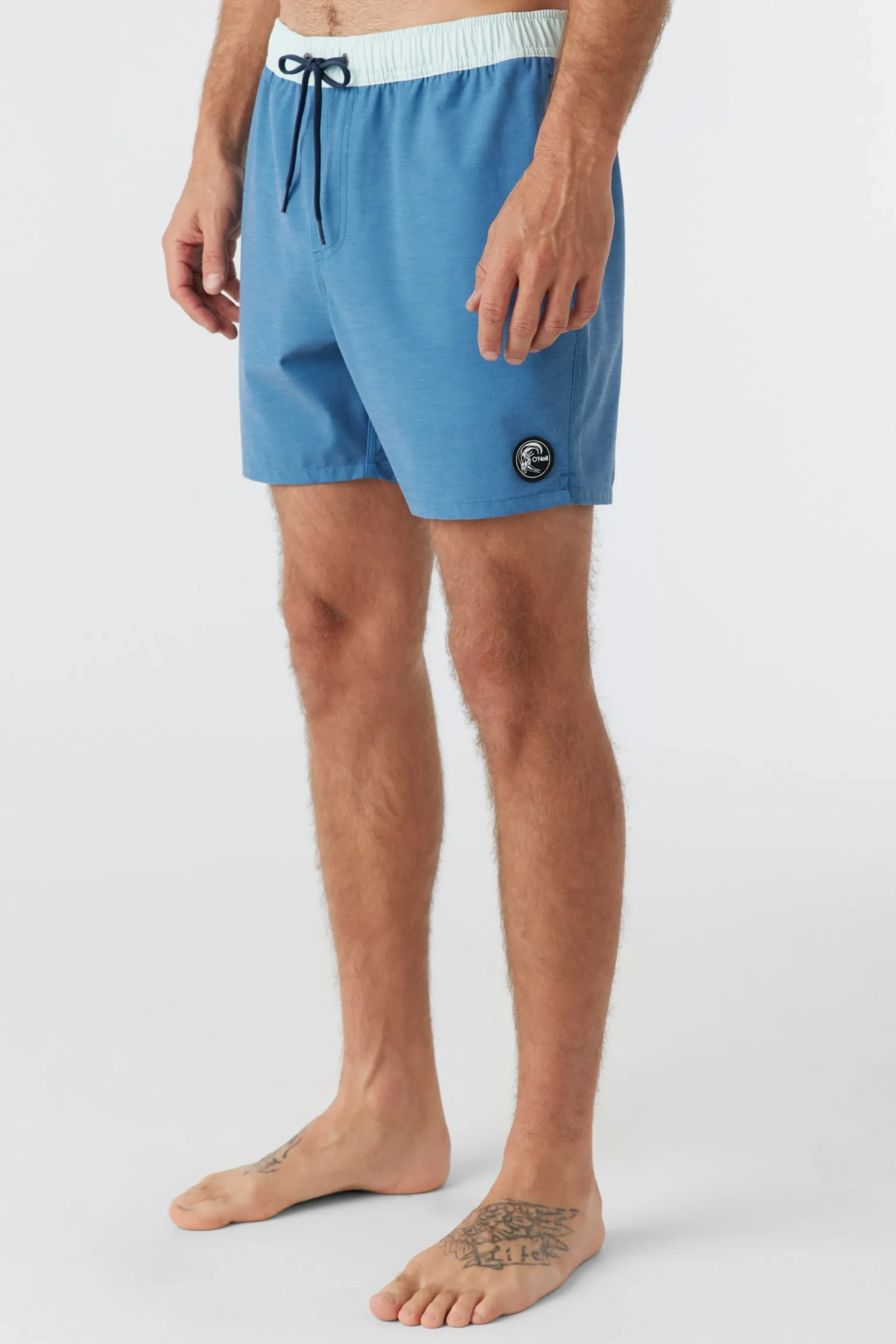 O'RIGINALS SOLID ELASTIC WAIST 16" SWIM TRUNKS