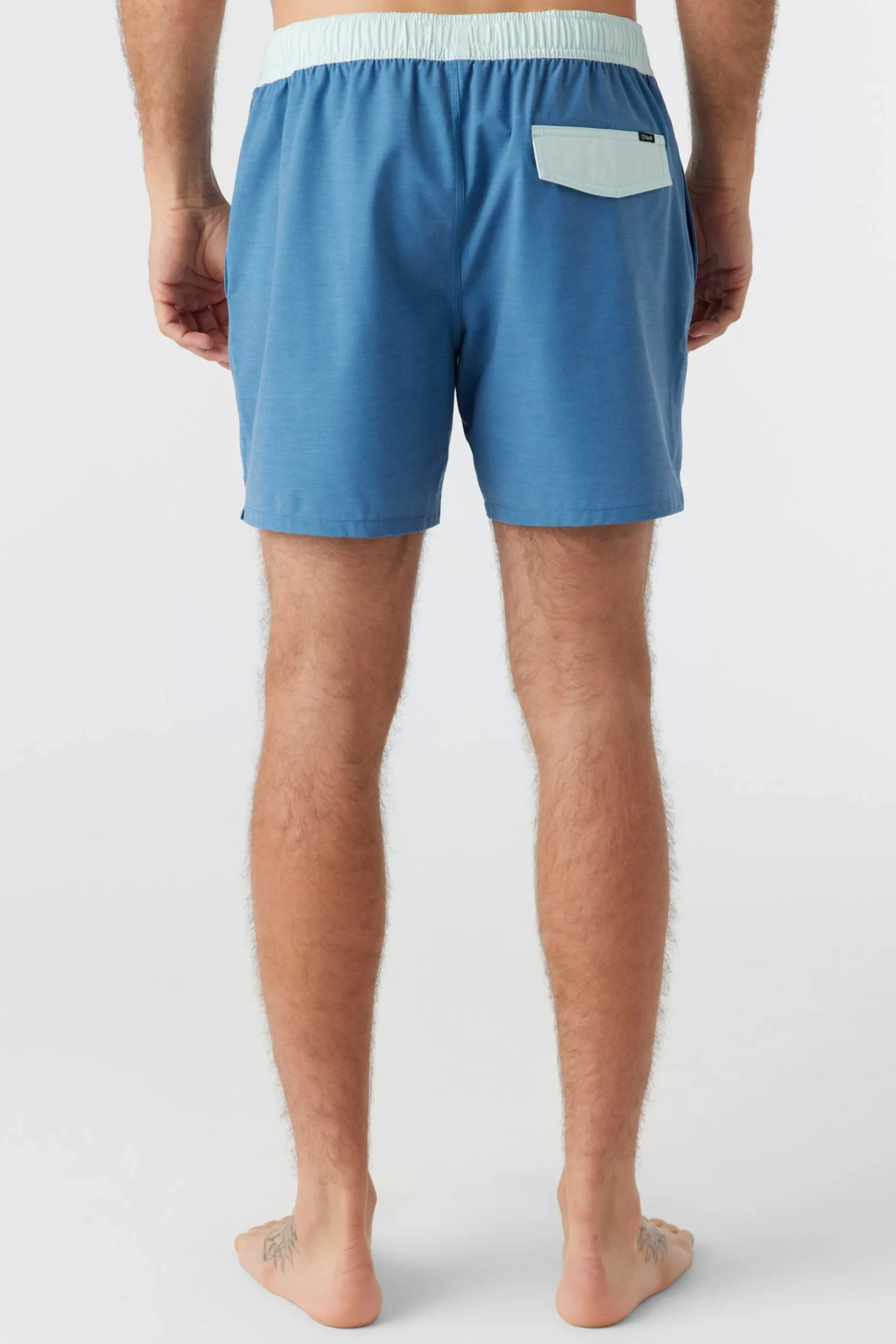 O'RIGINALS SOLID ELASTIC WAIST 16" SWIM TRUNKS