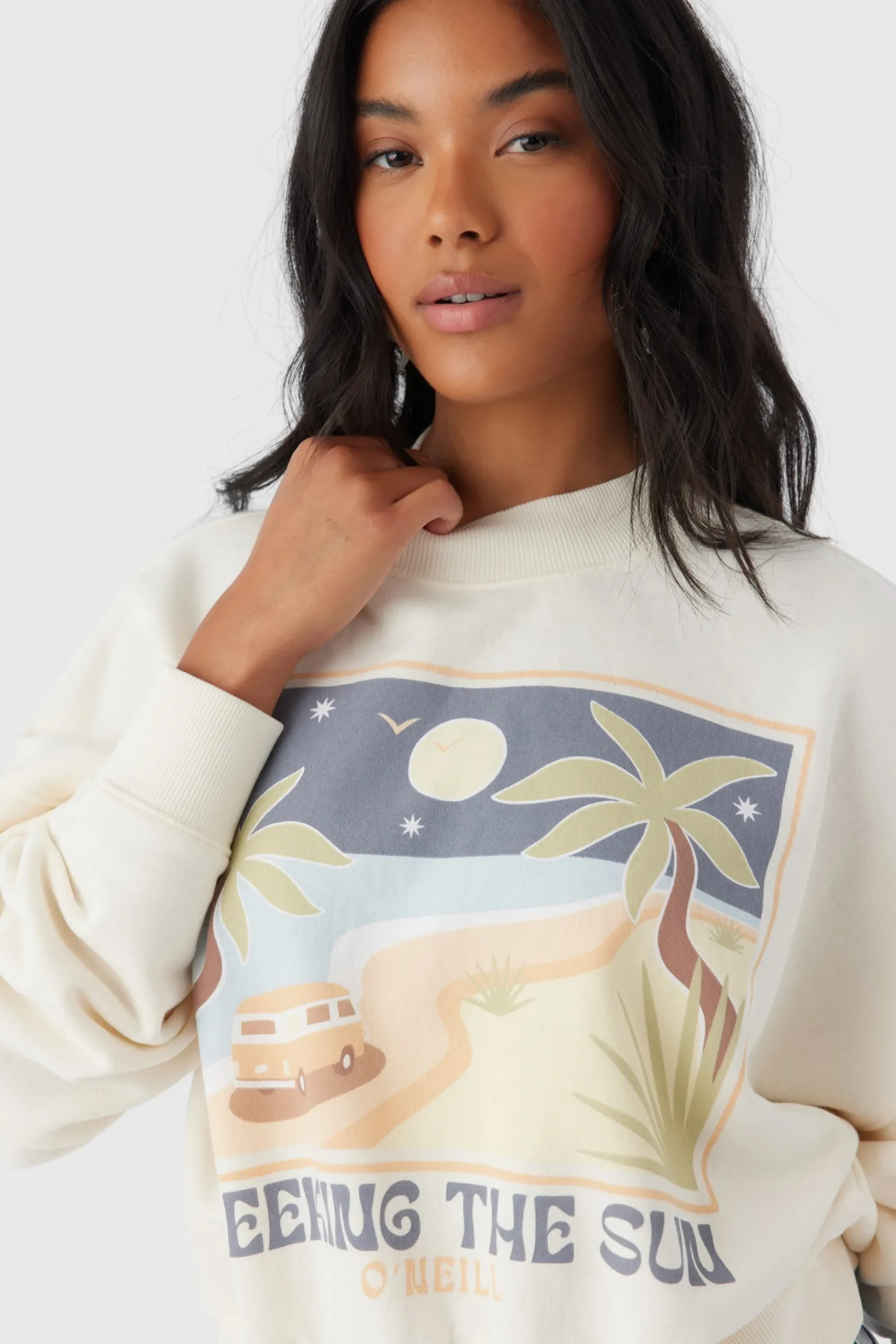 ROAM SLOW MOMENT CROP FLEECE